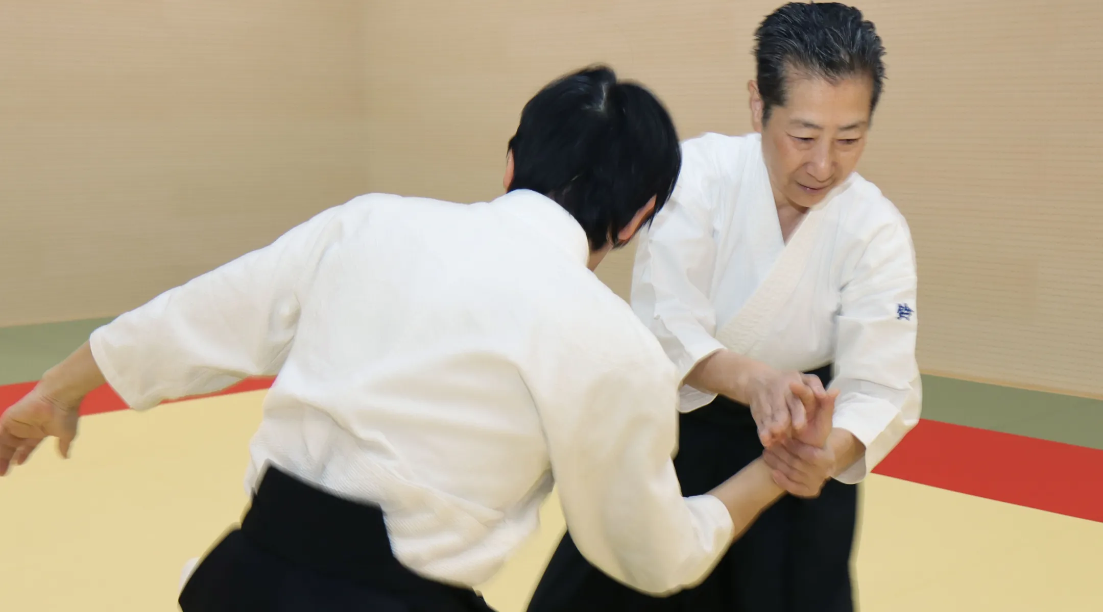合気道の稽古風景